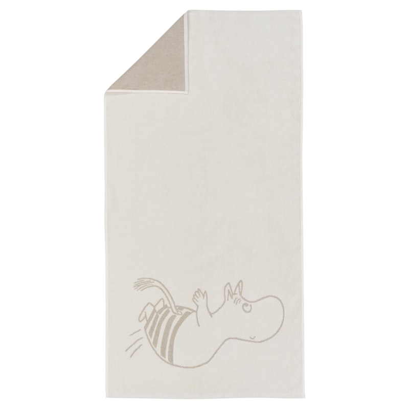 Mumin Badhandduk 70x140 cm, Mumintroll Vit