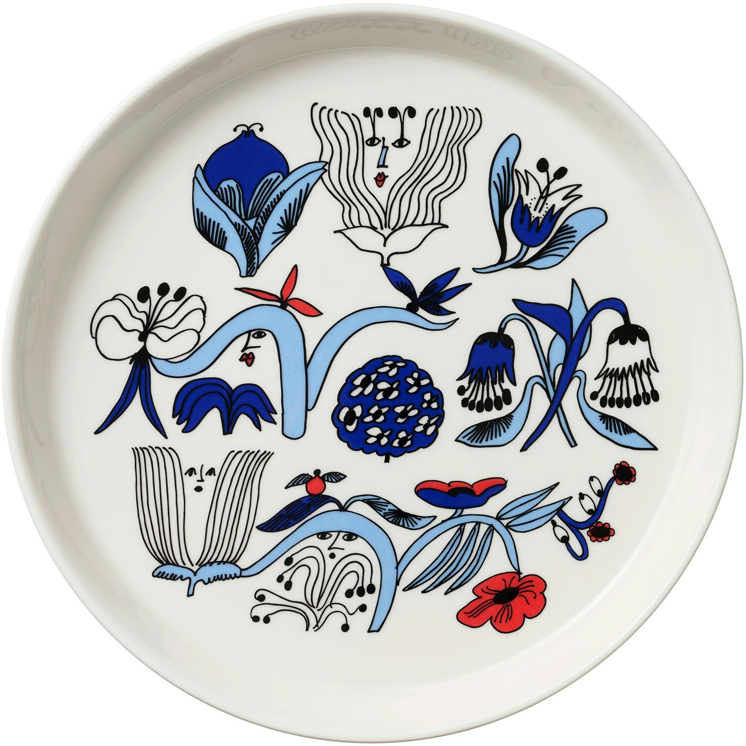 Arabia Puutarhurit Assiett &Oslash;19 Cm - Assietter Porslin Bl&aring;