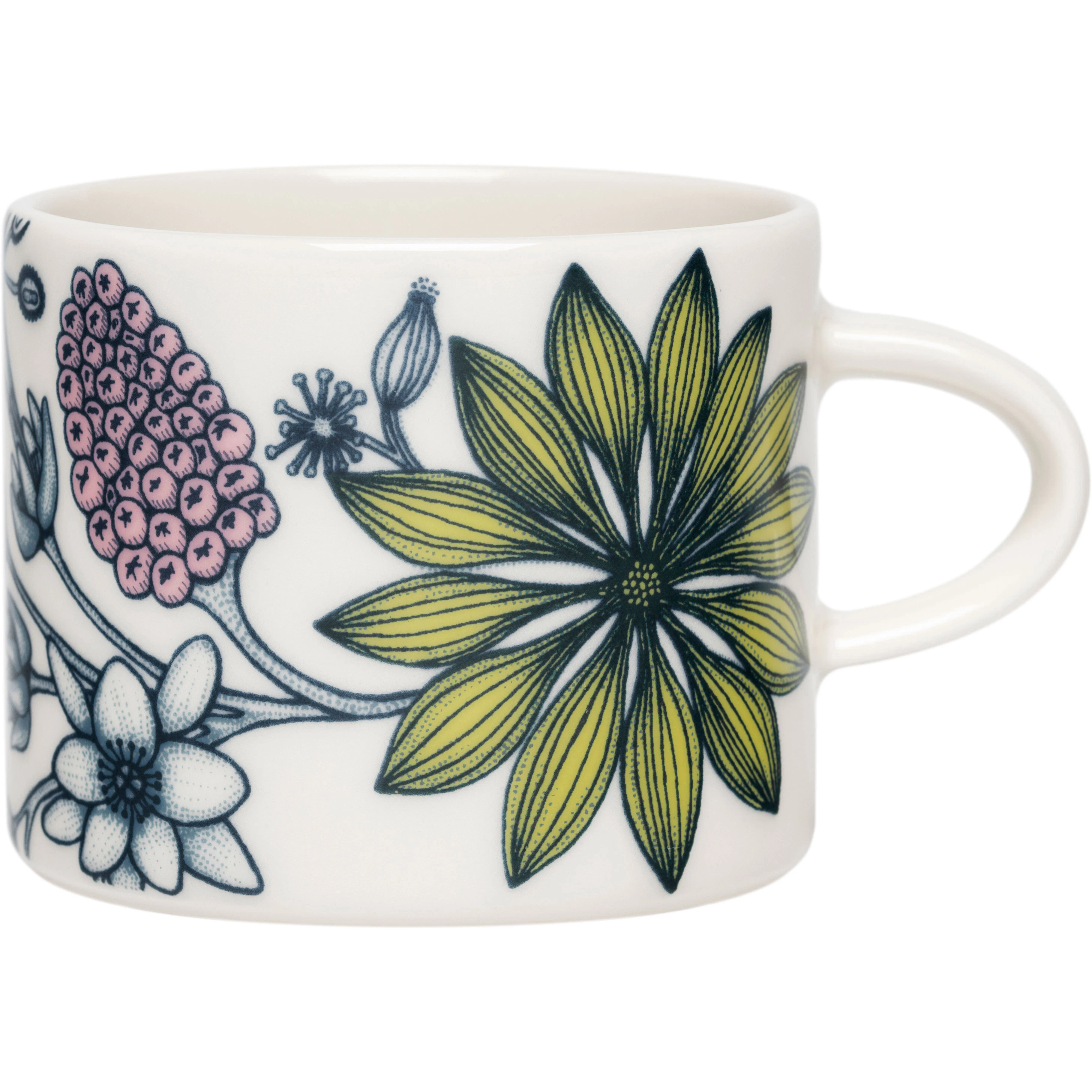 Arabia Runo Kopp Sommarstr&aring;le 18 Cl - Kaffekoppar Vitroporslin Multi