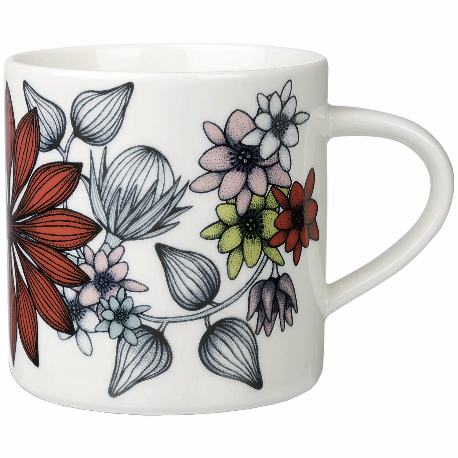 Arabia Runo Mugg Sommarstr&aring;le 35 Cl - Kaffekoppar Porslin Multi