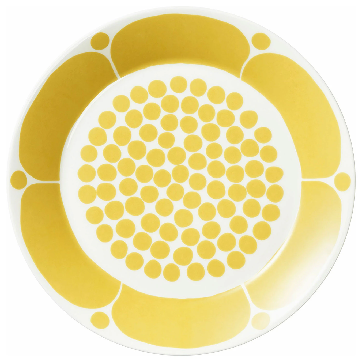 arabia sunnuntai tallrik 21 cm - porslin gul
