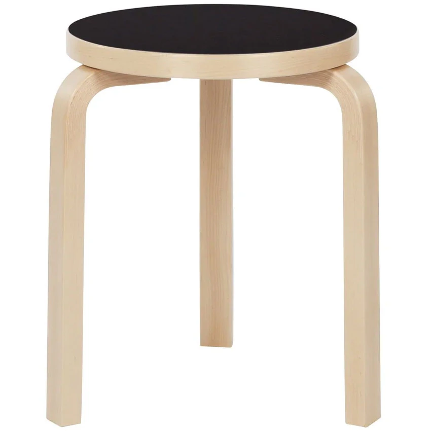 Artek 60 Pall / Svart Linoleum - Pallar Björk