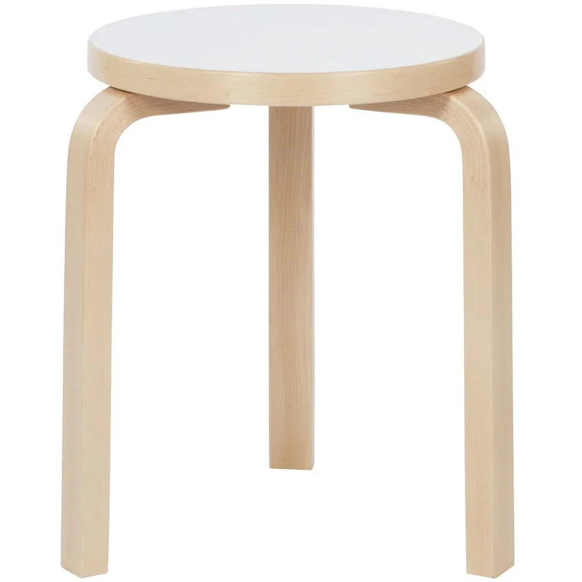 Artek 60 Pall / Vit Laminat - Pallar Björk