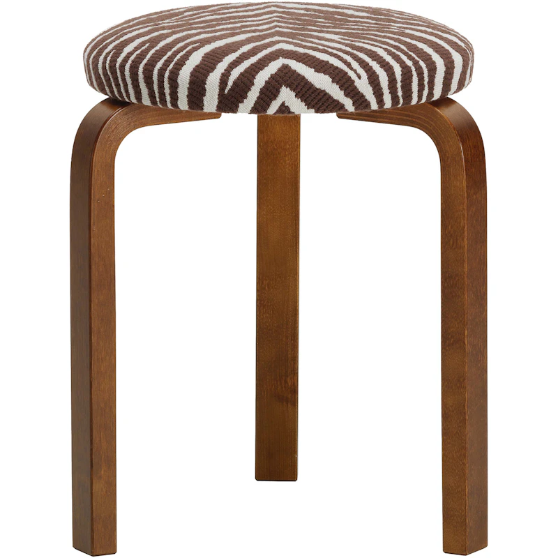 60 Pall, Valnötsbetsad / Brun Zebra