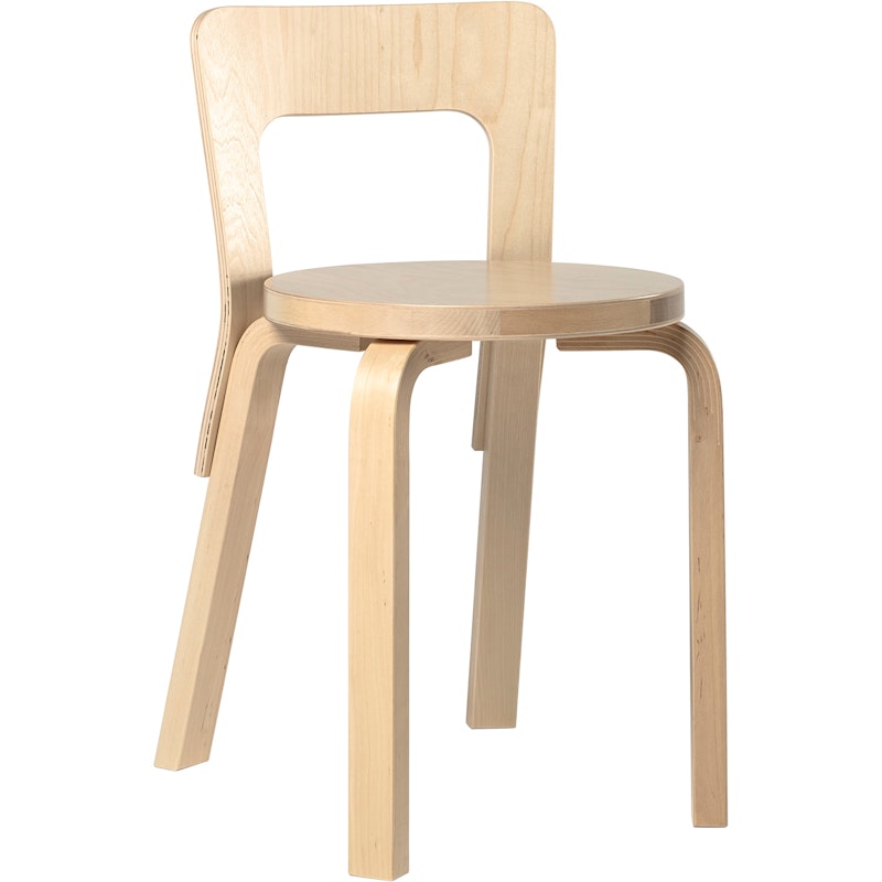 Chair 65 Natural lacquered birch, seat in birch veneer  LacqNaBi, natural birch  