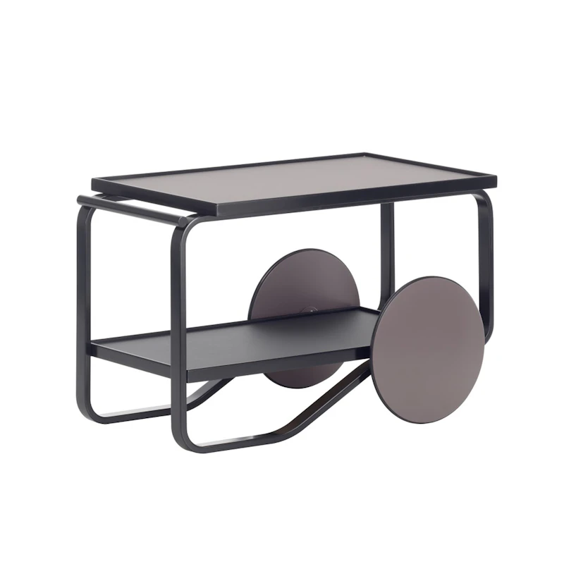 901 Serveringsvagn, Svart / Charcoal Linoleum