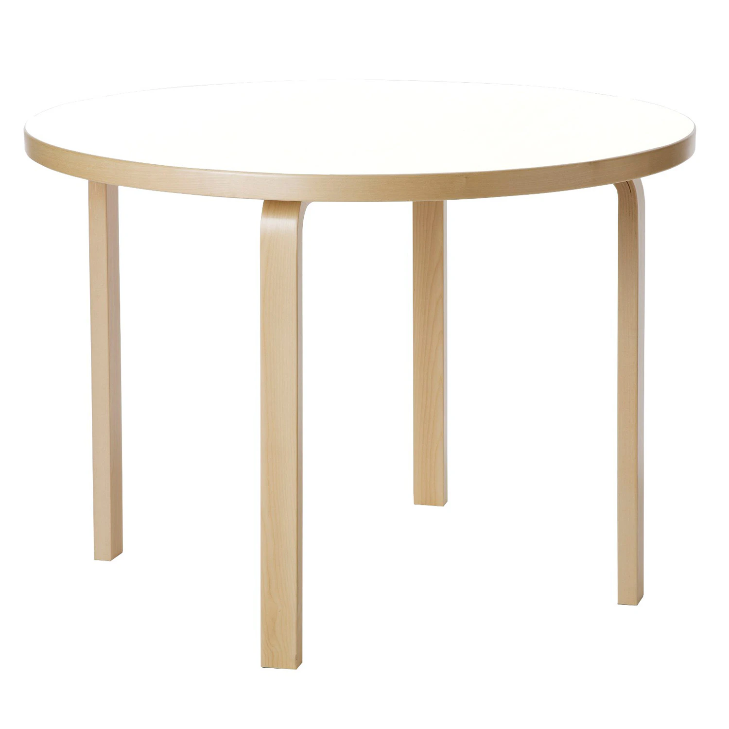 artek 90a bord 100 cm - björk vit laminat
