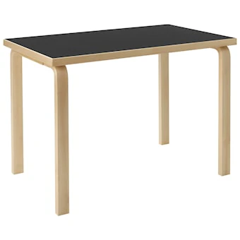 Artek Aalto 80b Bord Rektangul&auml;r 60x100 Cm - Linoleum Svart