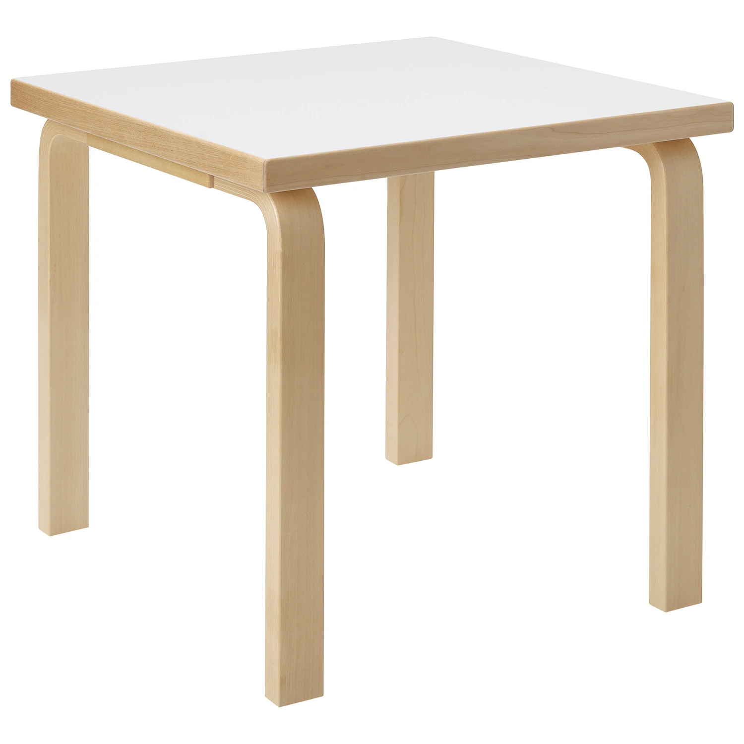 artek aalto 80c bord kvadratisk 60x60 cm - laminat vit