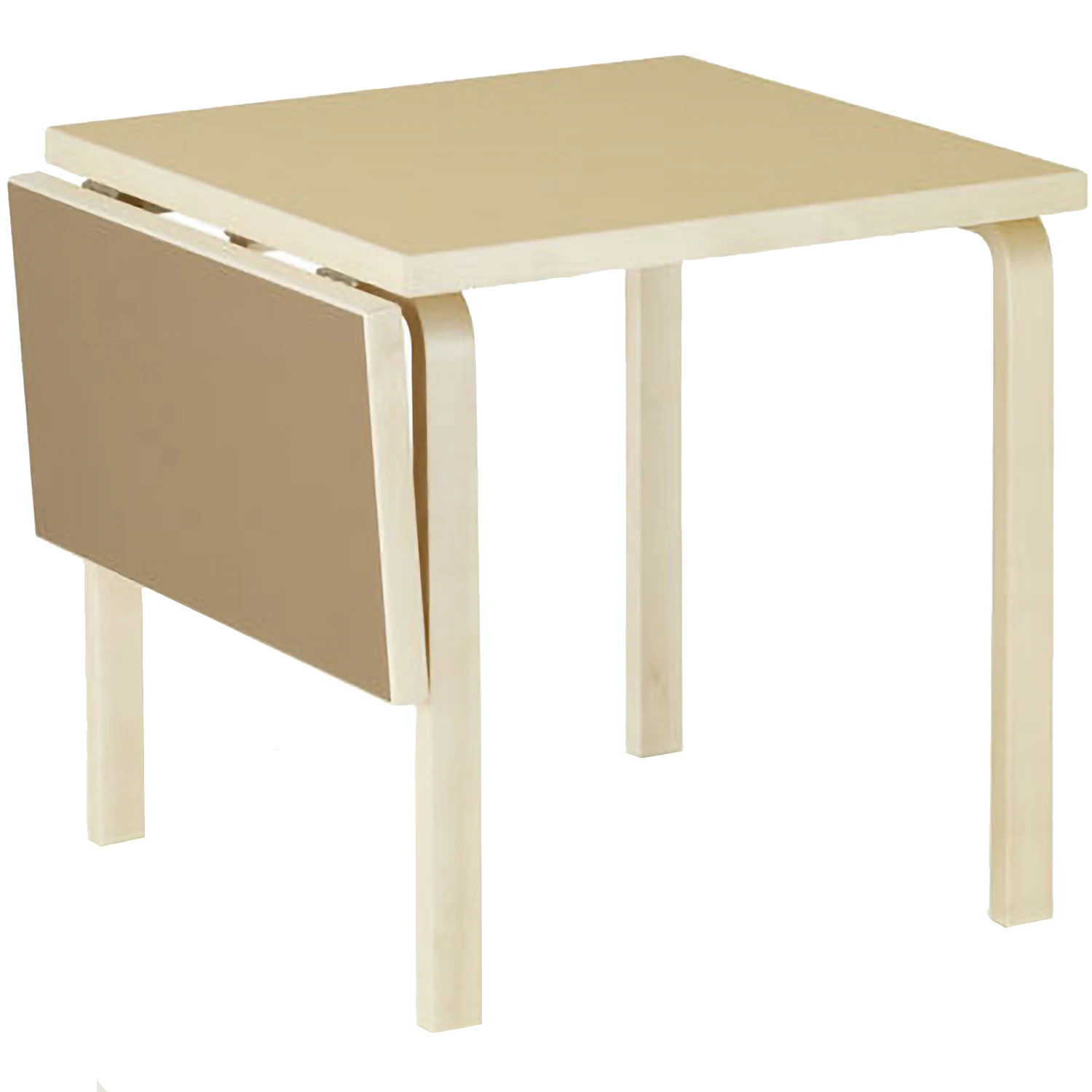 artek aalto table foldable dl81c legs and edge band natural lacquered top clay drop-leaf - linoleum valnöt