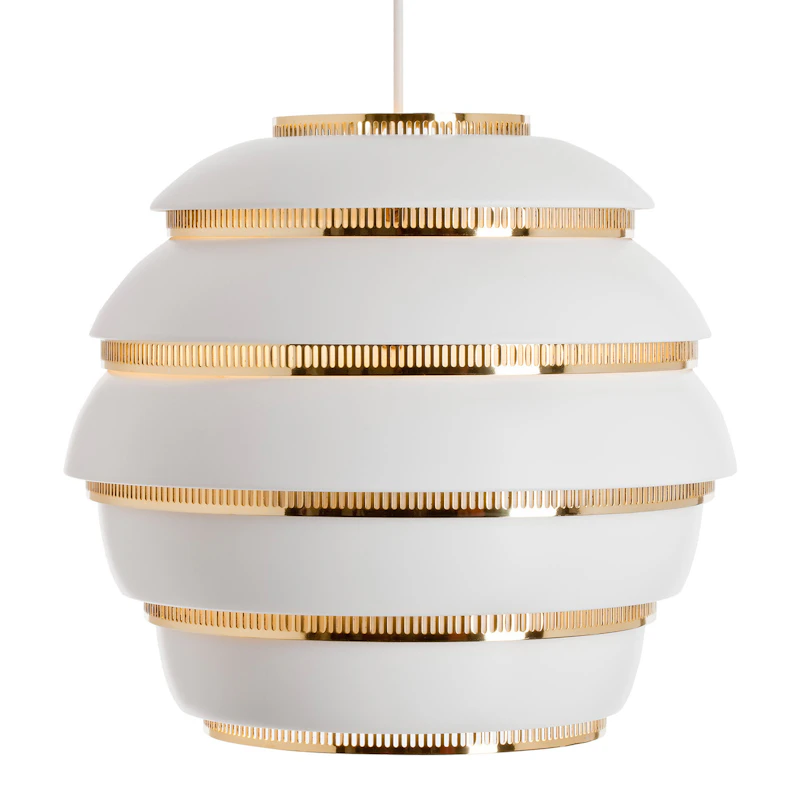 Beehive A331 Pendel, Vit/Mässing