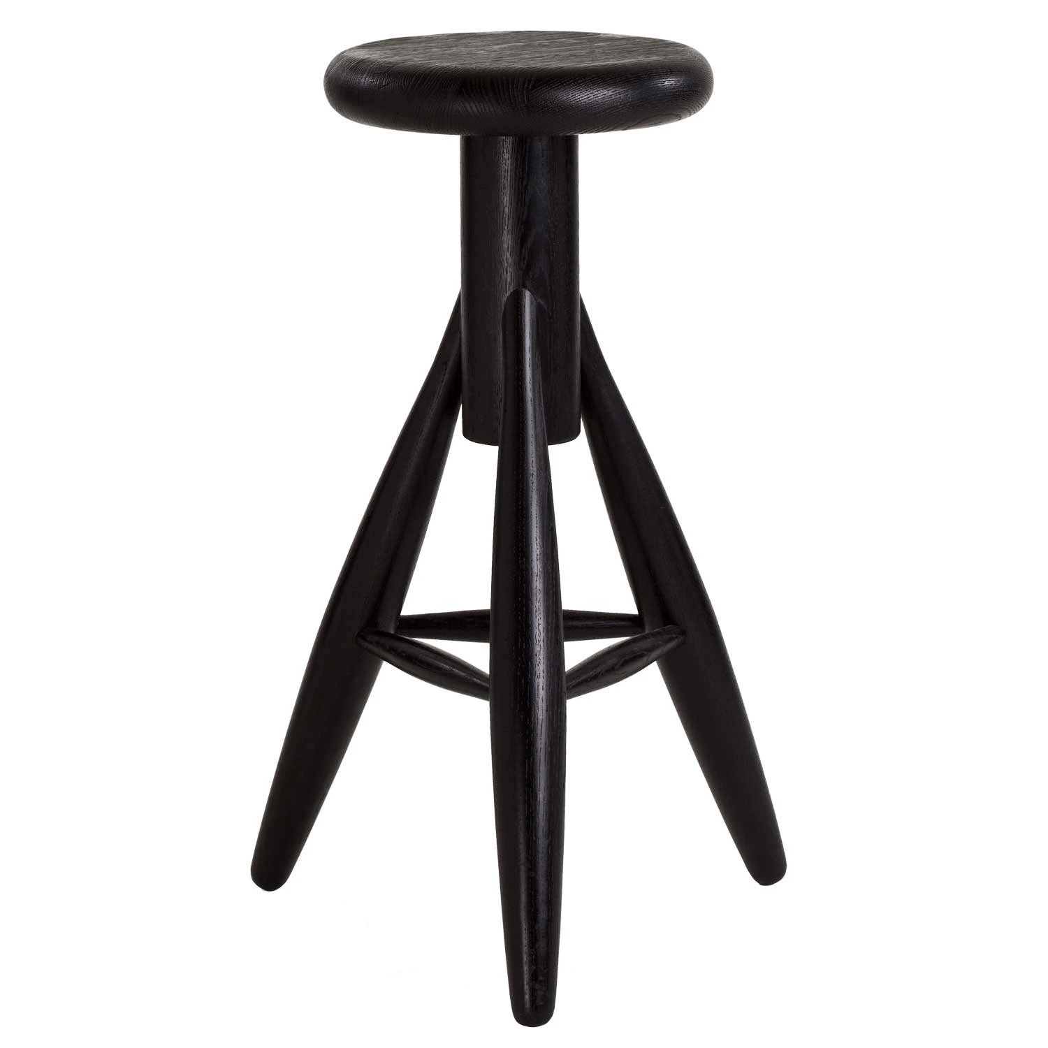 Artek Rocket Barstol 73 Cm - Pallar Ek Svart