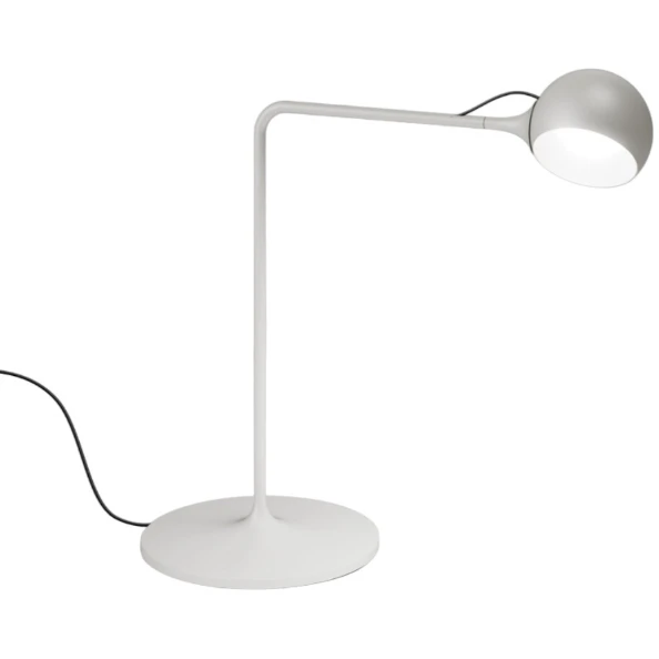 Artemide Ixa Bordslampa Vit / - Bordslampor Aluminium Grå