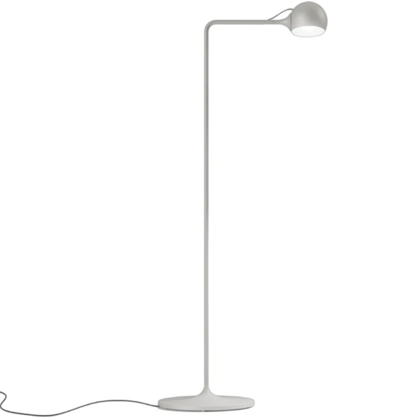 Artemide Ixa Reading Golvlampa Vit / - Golvlampor Aluminium Gr&aring;