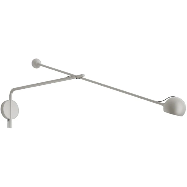 Artemide Ixa V&auml;gglampa Arm Vit / - V&auml;gglampor Aluminium Gr&aring;