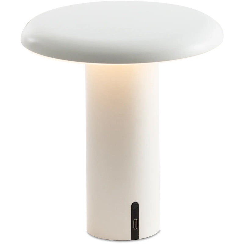 Takku Bordslampa Portabel, Varnished White