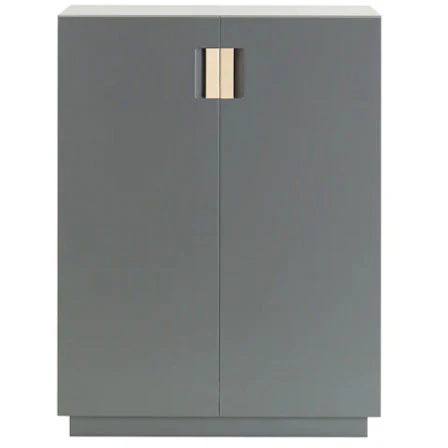 Asplund Frame 80 High Sk&aring;p Storm Grey / - Sk&aring;p & vitrinsk&aring;p L&auml;der Natural