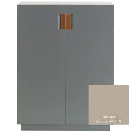 Asplund Frame 80 High Sk&aring;p Dark Sand / - Sk&aring;p & vitrinsk&aring;p L&auml;der Konjak