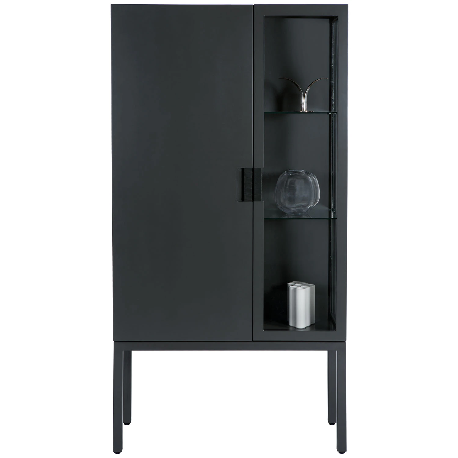 Asplund Frame Semi Sk&aring;p Taupe / - Sk&aring;p & vitrinsk&aring;p L&auml;der Svart