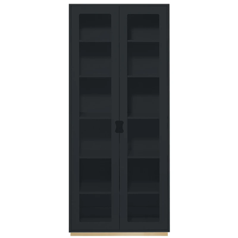 Snö F Vitrinskåp 30 cm, Char Grey