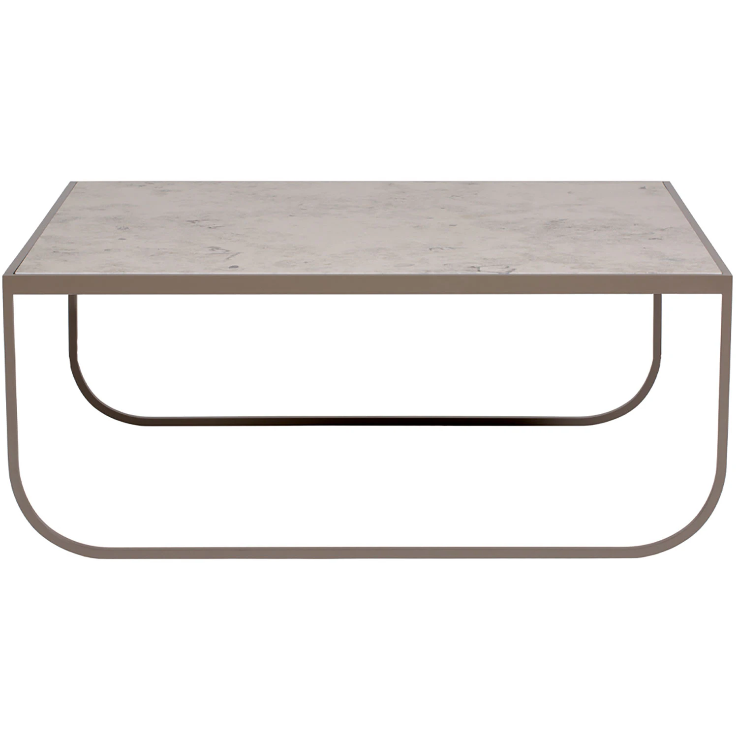 asplund tati 90 soffbord hög / jurakalksten - soffbord metall nougat