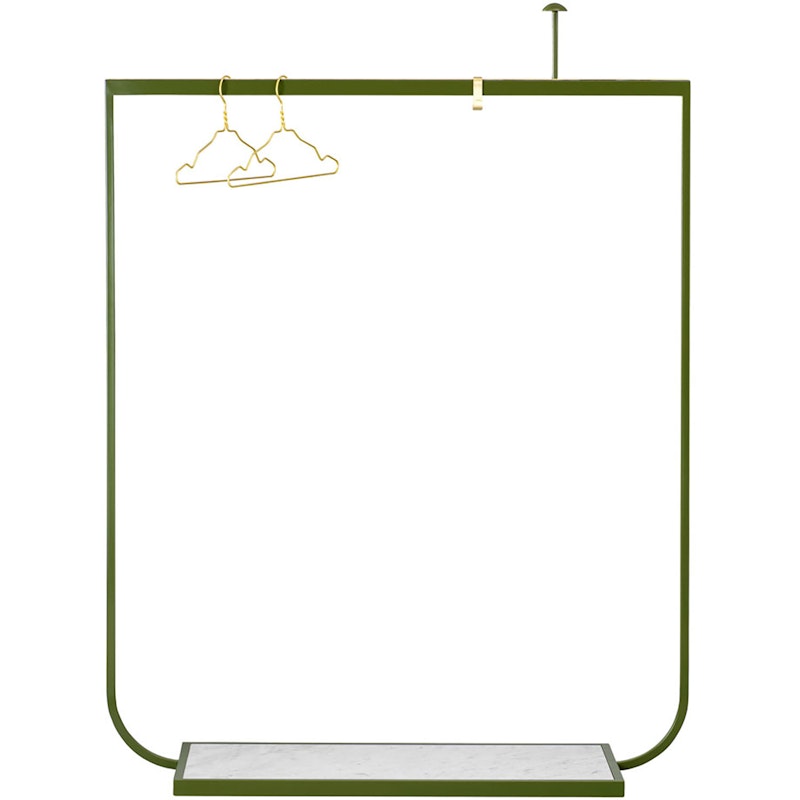 Tati Klädhängare 130 cm, Green Khaki / Carraramarmor