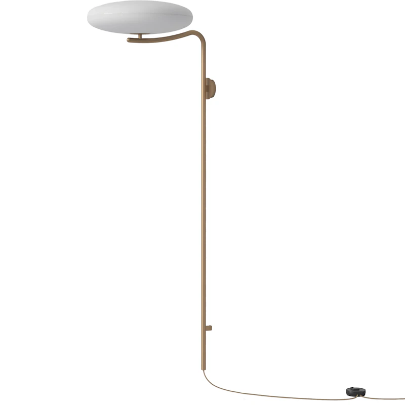 Model 2065 Vägglampa, Vit / Champagne