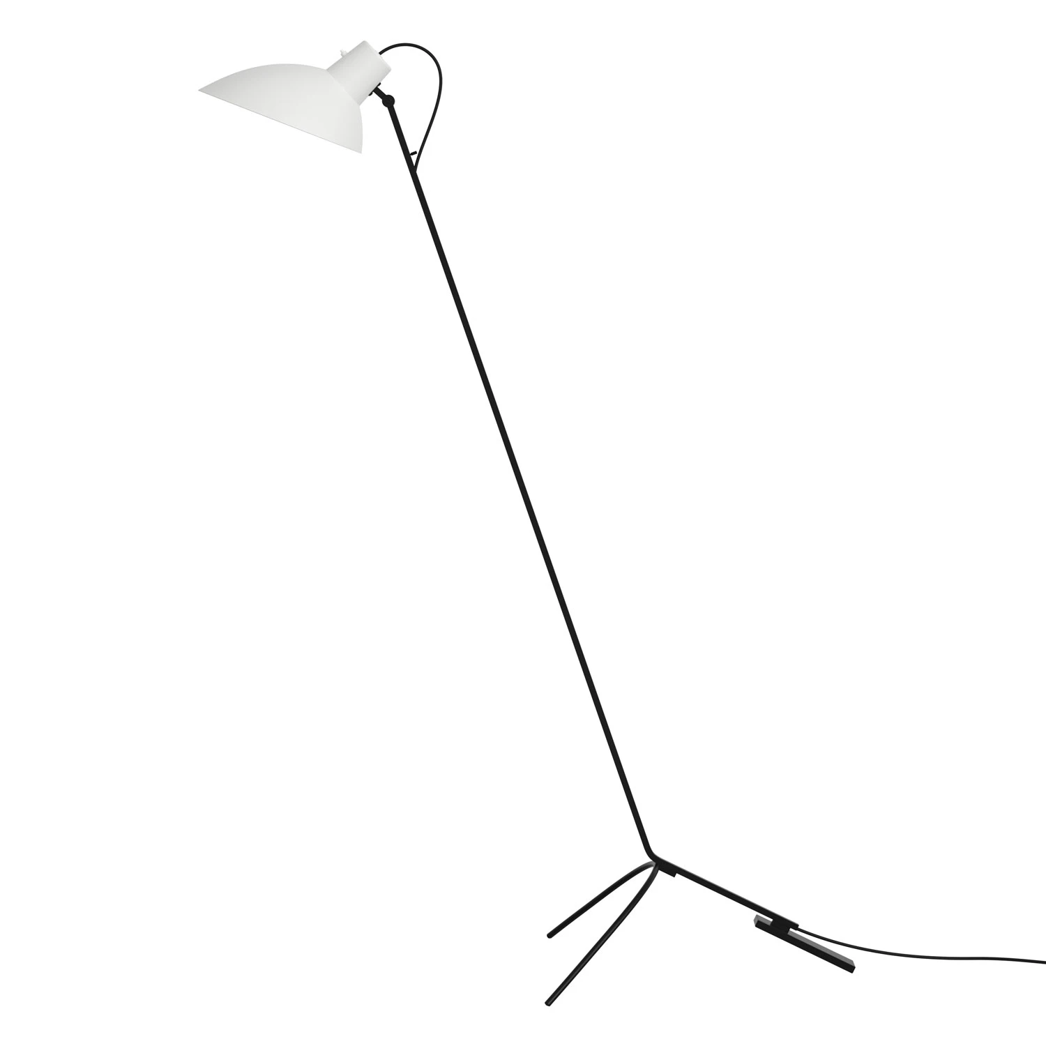 Astep Vv Cinquanta Golvlampa Svart / - Golvlampor St&aring;l Vit