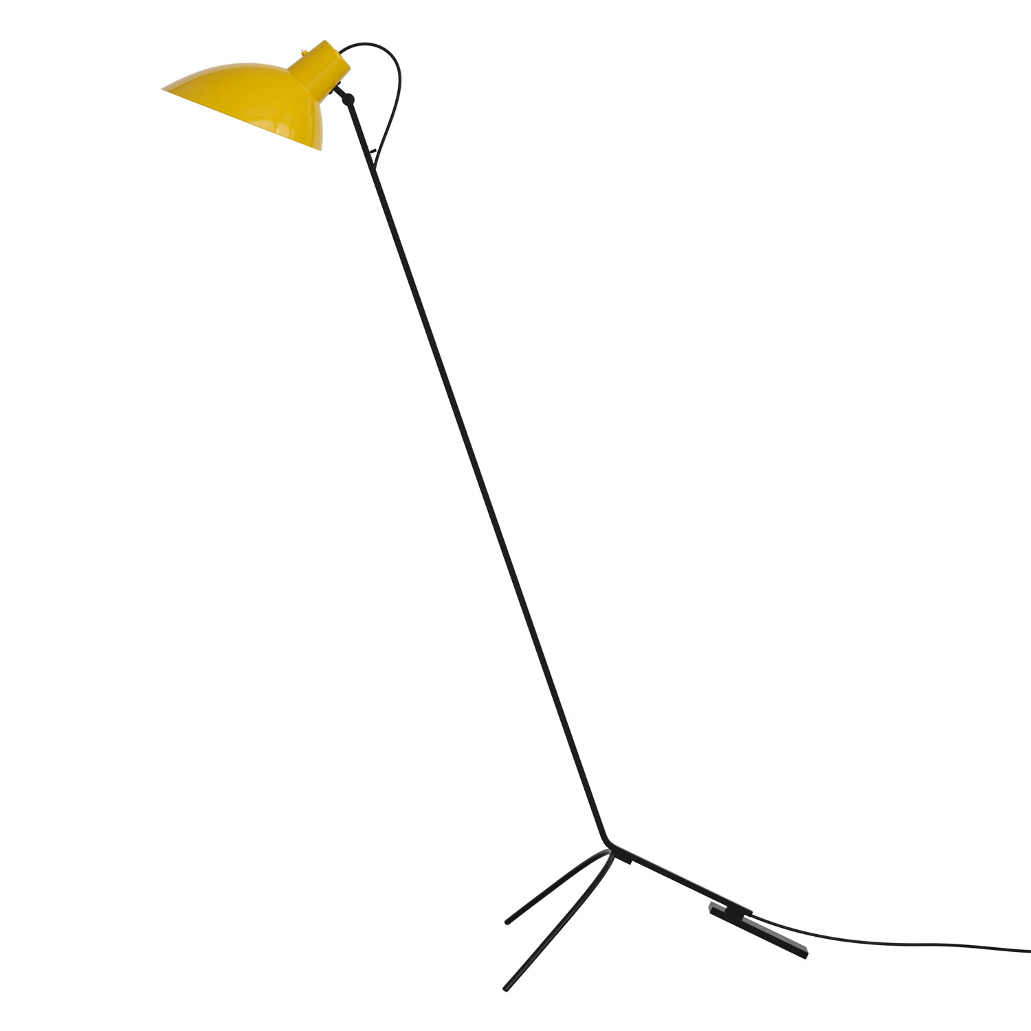 Astep Vv Cinquanta Golvlampa Svart / - Golvlampor St&aring;l Gul