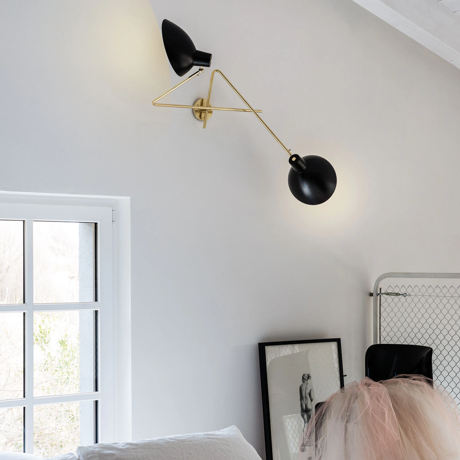 Astep Vv Cinquanta Twin Vägglampa /, svart från Astep, bild 2