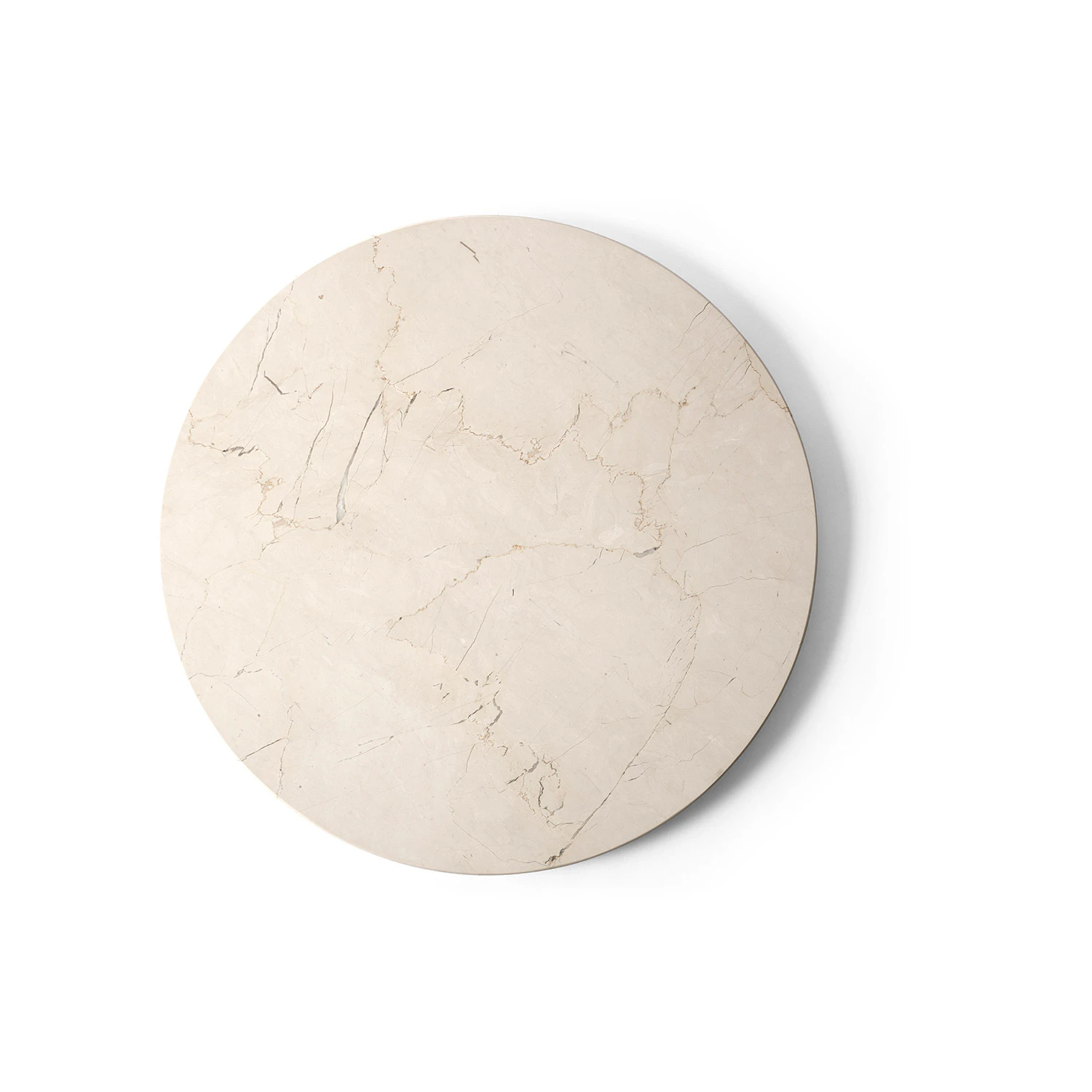 Audo Copenhagen Androgyne Bordsskiva &Oslash;42 Cm Crystal Rose - Sidobord & Avlastningsbord Marmor Ivory