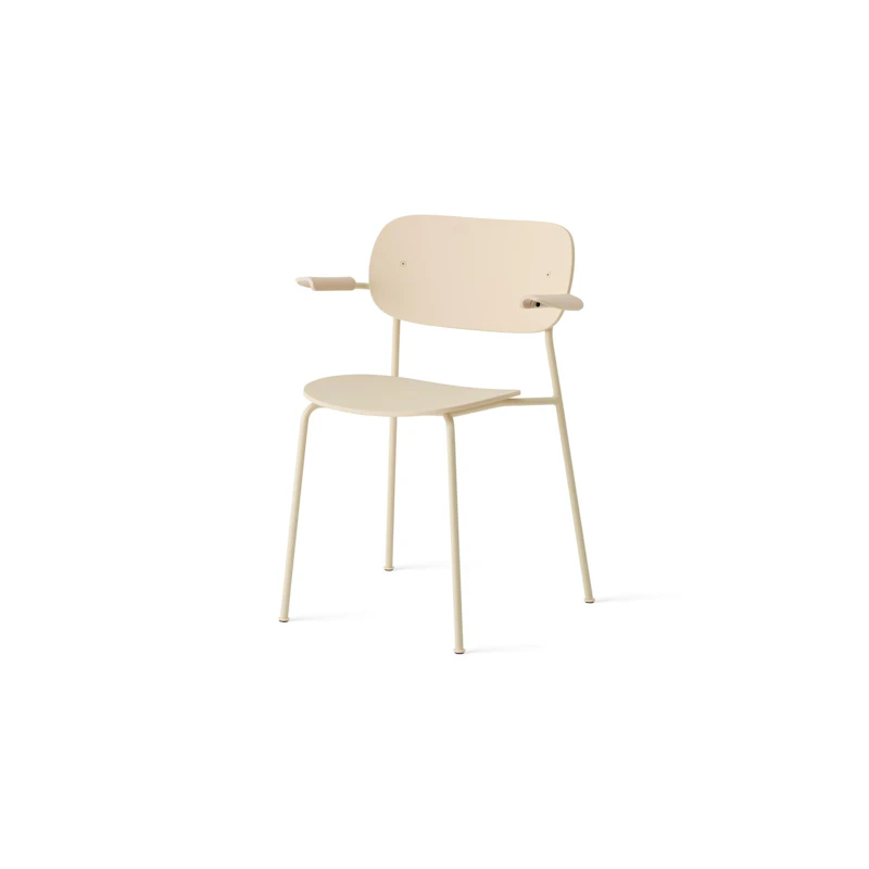 Co Matstol Med Armstöd Ivory