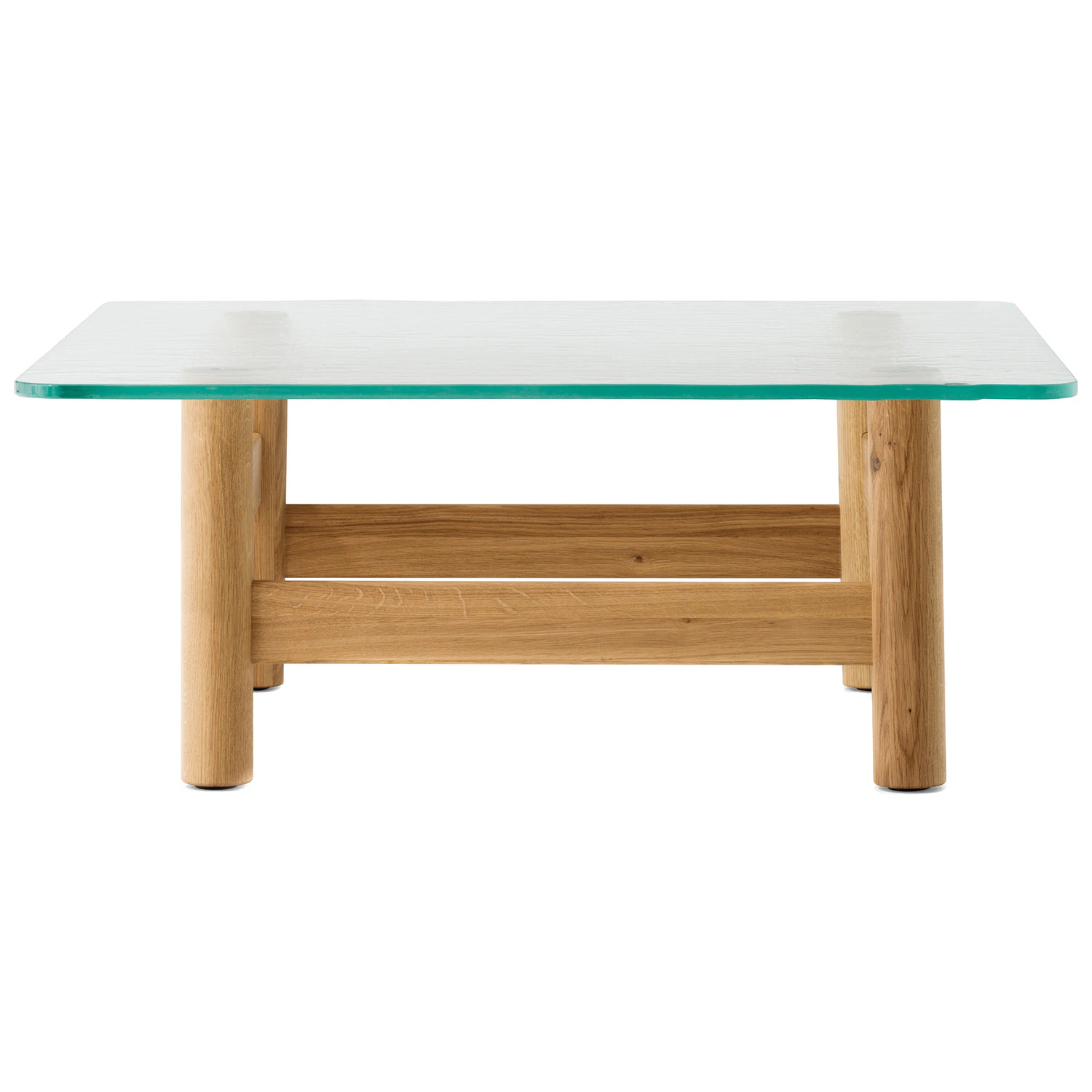 Audo Copenhagen Brasilia Soffbord Naturlig Ek - Soffbord Glas Neutral Ek
