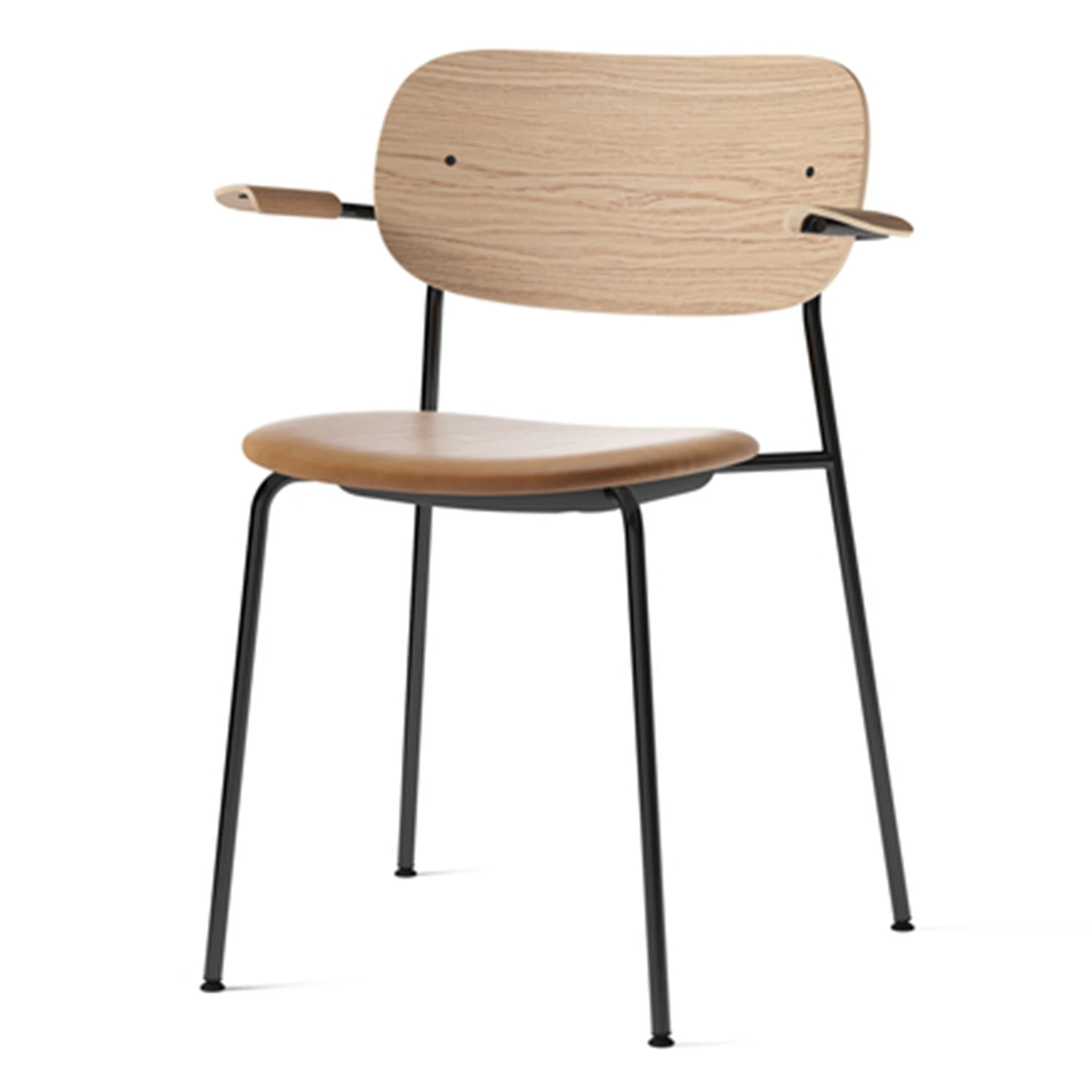 Audo Copenhagen Co Karmstol Svart St&aring;l /neutral Ek - Stolar Ekfan&eacute;r Dakar 0250