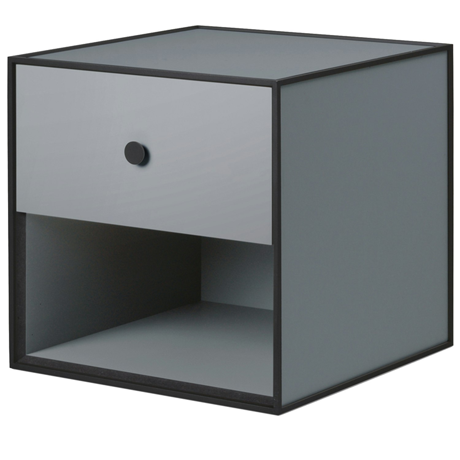 audo copenhagen frame 35 med 1 låda - melamin mörkgrå