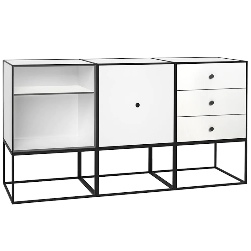 Frame 49 Trio Sideboard Med Underrede, Vit