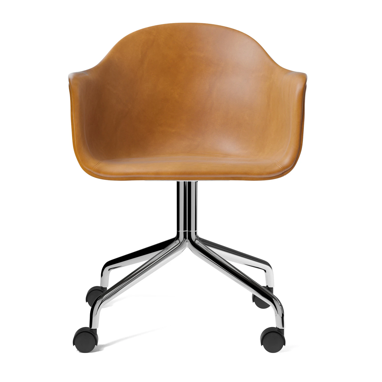 Audo Copenhagen Harbour Stol Med Hjul Polerad Aluminium / - Kontorsstolar Dakar 0250