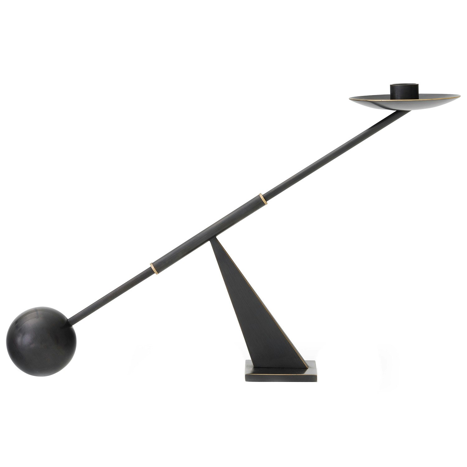 Audo Copenhagen Interconnect Ljusstake Small Bronzed Brass - Ljuslyktor M&auml;ssing Bronsad M&auml;ssing