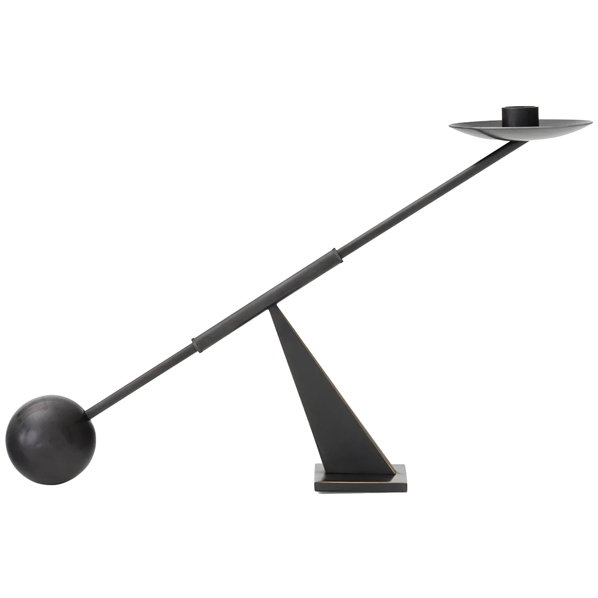 Audo Copenhagen Interconnect Ljusstake Small Bronzed Brass - Ljuslyktor Mässing Bronsad Mässing