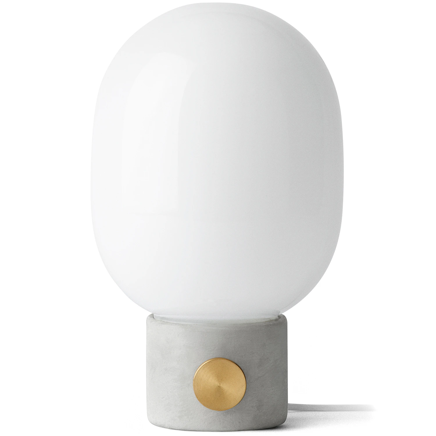 Audo Copenhagen Jwda Bordslampa / M&auml;ssing - Bordslampor Opalglas Betong