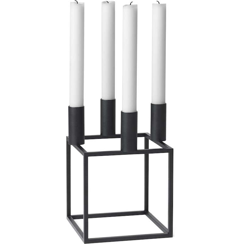 Kubus 4 Ljusstake, Svart