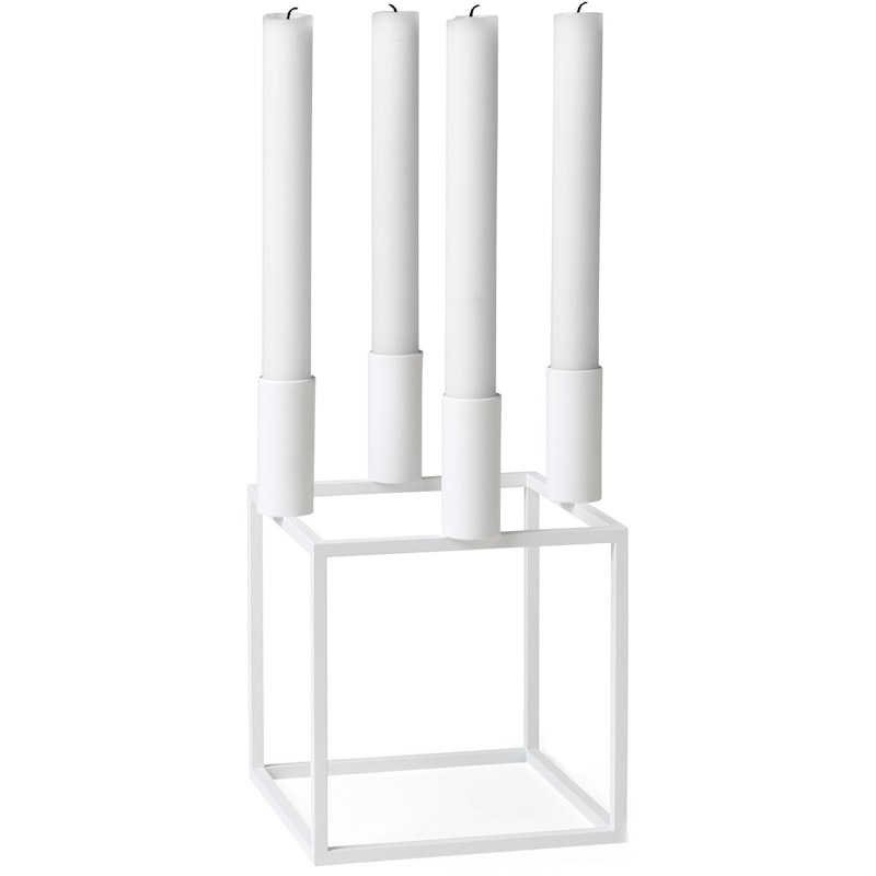 Kubus 4 Ljusstake, Vit
