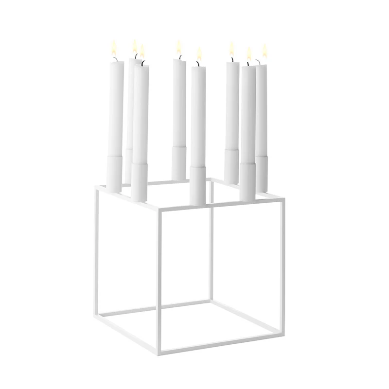 Kubus 8 Ljusstake, Vit