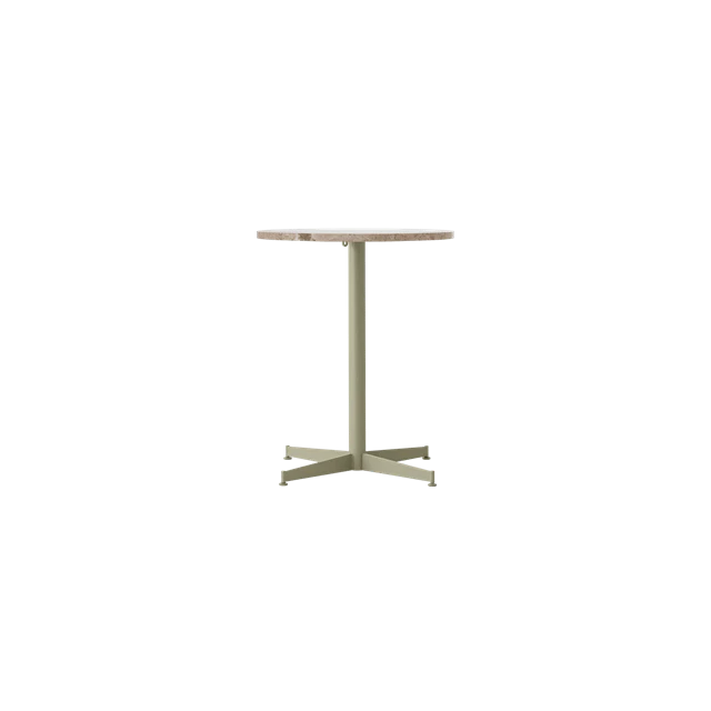 audo copenhagen nook matbord ø60 oliv/kunis breccia - marmor olivgrön