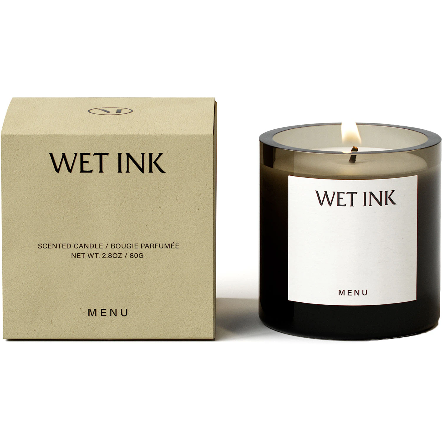 Audo Copenhagen Olfacte Doftljus 80 Gr Wet Ink - Doftljus Glas