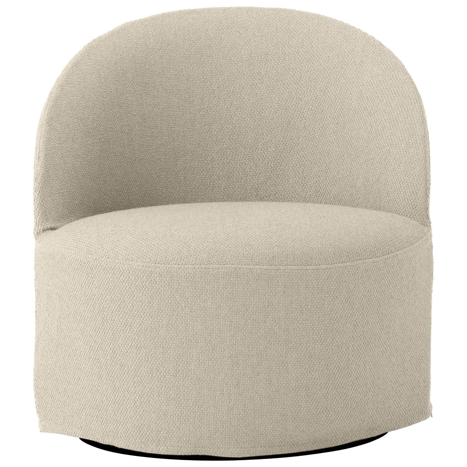 Audo Copenhagen Tearoom Loungef&aring;t&ouml;lj Med Snurrbas Logan Jasmine - Boucl&eacute; Off-White
