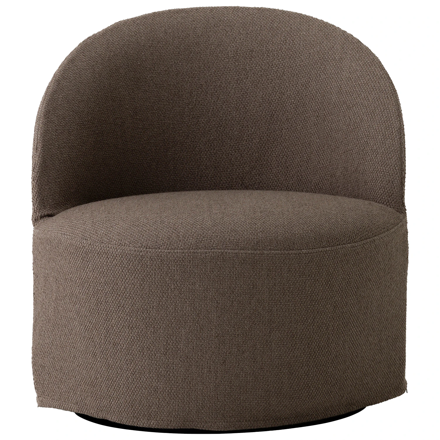 Audo Copenhagen Tearoom Loungef&aring;t&ouml;lj Med Snurrbas Logan - Boucl&eacute; Flint