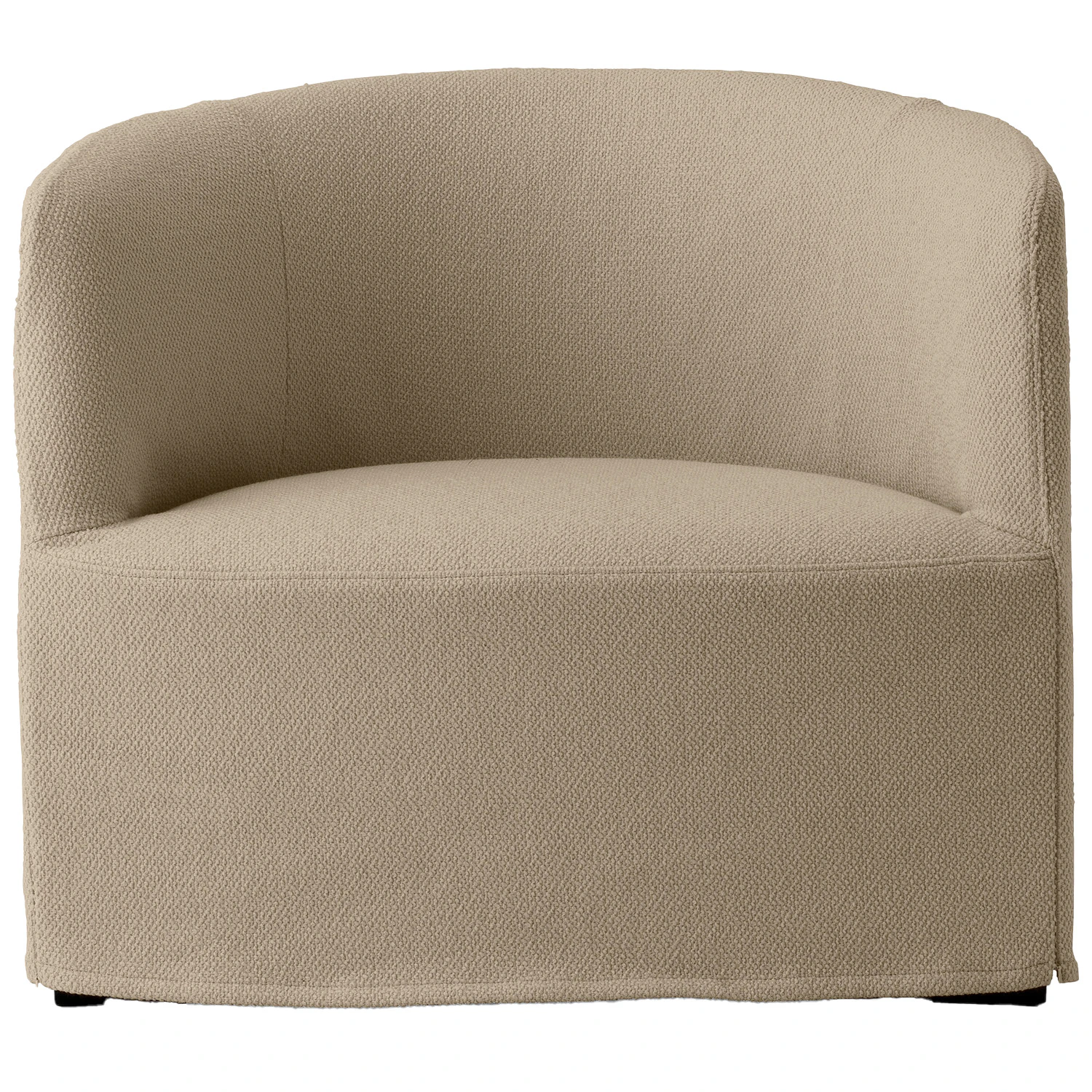 Audo Copenhagen Tearoom Loungestol Logan - F&aring;t&ouml;ljer Boucl&eacute; Sand