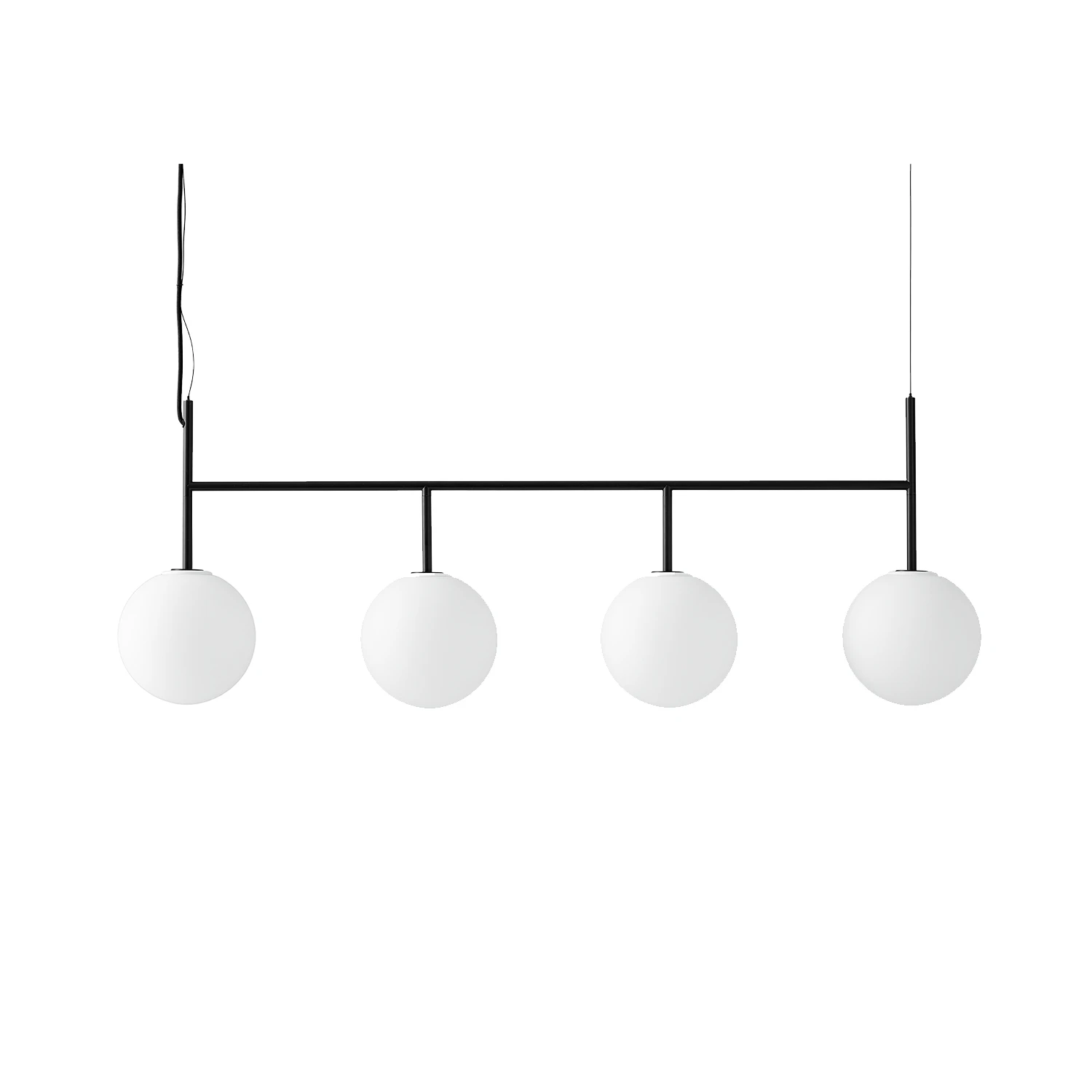 Audo Copenhagen Tr Bulb Taklampa Matt / - Pendellampor Opalglas Svart