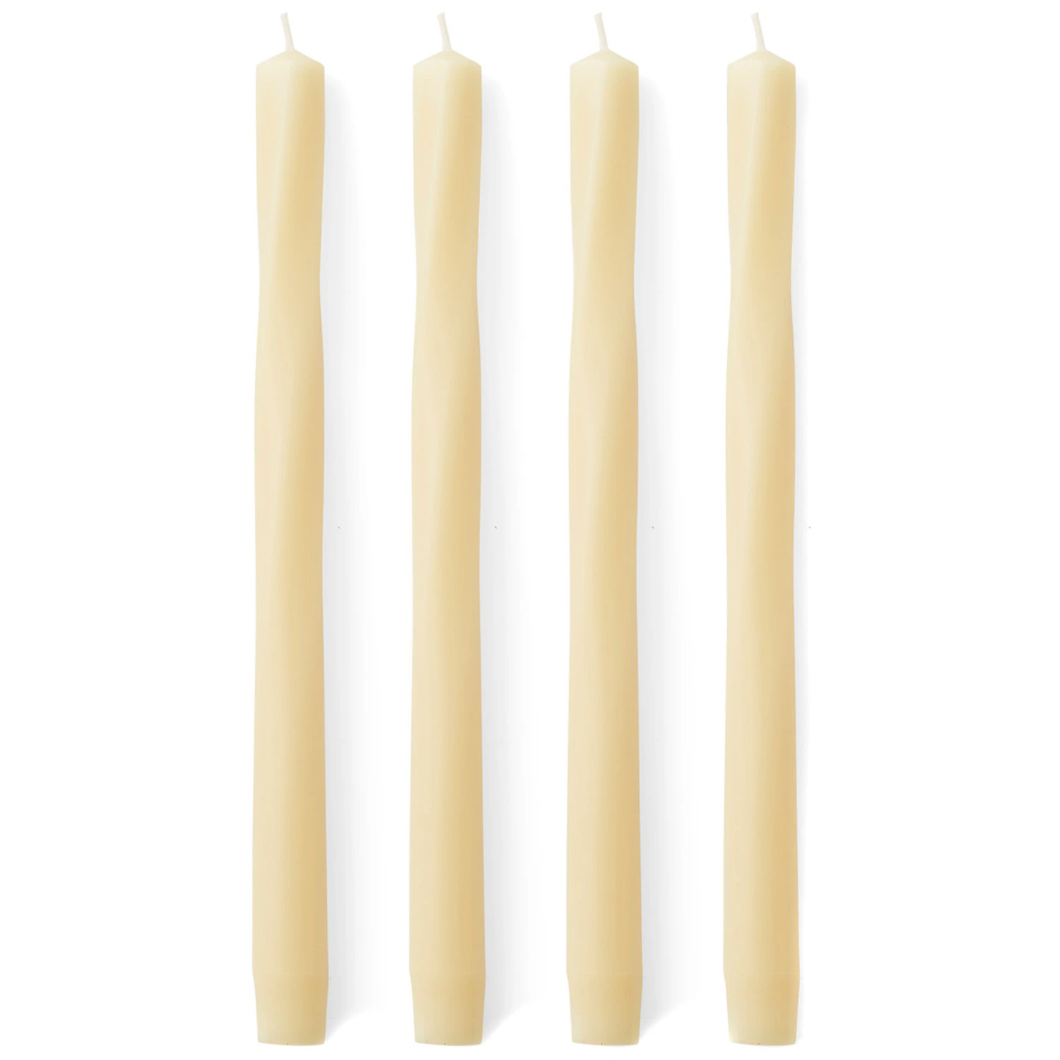 Audo Copenhagen Twist Ljus 4-pack Ivory - Ljus Paraffin Elfenben